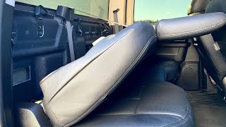 2016 Ram 2500 Crew Cab Rear Folding Seat Modification [upl. by Ginsburg]