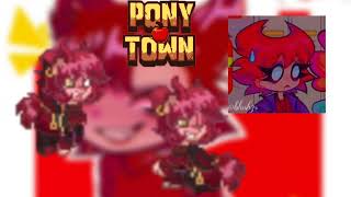 how to make cassandra Skin✓ pico school in pony Town Tutorial cosplay [upl. by Yntirb]