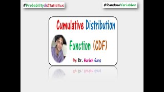 Cumulative Distribution function CDF and its properties [upl. by Morril]