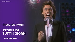 Riccardo Fogli  Storie di tutti i giorni Sanremo 1982 FULL HD Upscaled [upl. by Kassi897]