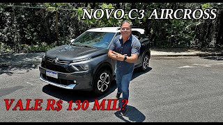 Novo Citroën C3 Aircross vale R 130 mil na sua versão mais cara com 5 lugares Veja no vídeo [upl. by Ellenahc]