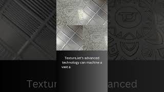 patterning on metal by TextureJet [upl. by Robbi]