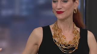 Linea by Louis DellOlio Multi Row Carnival Necklace on QVC [upl. by Susanna588]