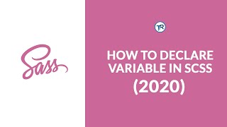 HOW TO DECLARE VARIABLE IN SCSS [upl. by Thorlie]