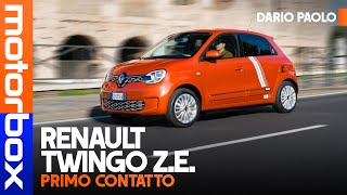 Renault Twingo ZE  La CITYCAR francese ora è FULLELECTRIC La PROVA su strada [upl. by Theresa]