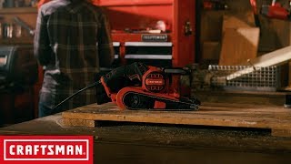 CRAFTSMAN 70 AMP 3IN x 21IN Corded Belt Sander  Tool Overview [upl. by Culhert488]