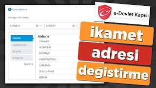 EDevlet Adres İkamet Değiştirme  İkametgah Nasıl Değiştirilir [upl. by Libys]