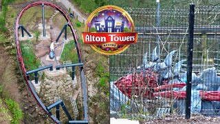 Alton Towers Nemesis Construction Update  December 2023  Helicopter Spikes amp MORE [upl. by Emmie]