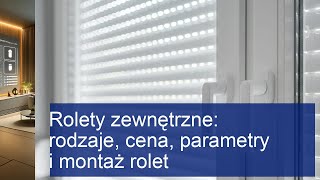 Rolety zewnętrzne rodzaje cena parametry i montaż rolet [upl. by Tala]