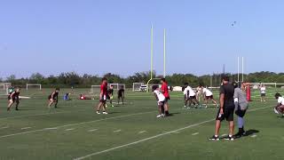 Alabama 2027 QB Trent Seaborn throwing at Polynesian Bowl Combine [upl. by Aekan702]