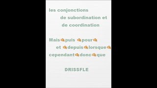 les conjonctions de subordination et de coordination [upl. by Nosirrag]