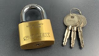 826 Solex Cruciform Key Padlock Picked Two Ways [upl. by Haley764]