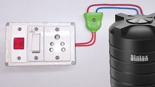 टंकी भरते ही पानी मोटर अपने आप बंद होगी स्विच बोर्ड वायरिंग ऐसे करने सेpump cut off switch wiring [upl. by Pape236]