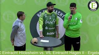 Pressekonferenz nach dem Heimspiel HC Eintracht Hildesheim vs VfL Eintracht Hagen II [upl. by Jamill]