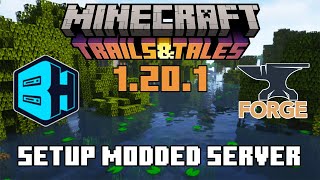 How to setup a Minecraft 120x server with forge  mods [upl. by Meeki793]