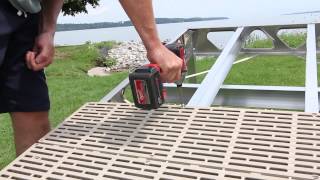 CanadaDocks™ Thruflow Decking 4x8 Installation [upl. by Winograd]