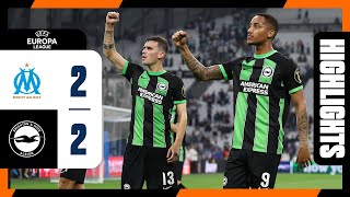 UEL Highlights Marseille 2 Brighton 2 [upl. by Pournaras]