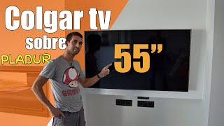 ✅ Cómo COLGAR TV 55quot SOBRE una pared de PLADUR ✅ con SOPORTE ARTICULADO [upl. by Nwahsear]