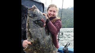 Harpooning Big Butts Halibut Fishing [upl. by Nagel]