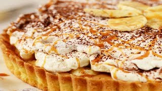 Banoffee Pie Recipe Demonstration  Joyofbakingcom [upl. by Asaret]