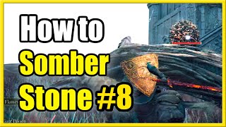 How to find Somber Smithing Stone 8 in Dragon Barrow Elden Ring Tutorial [upl. by Iat]