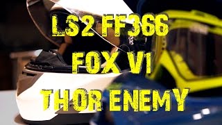 Обзор шлемов LS2 FF366 FOX V1 и очков THOR ENEMY Выбор мотоэкипировки для новичка Часть 1 [upl. by Itsym386]