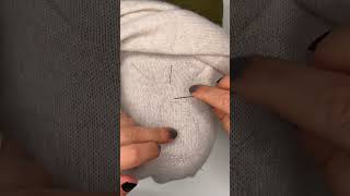 Quick and invisible repair of a hole in a sweater what do you think of the result [upl. by Ynavoj]