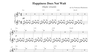 Happiness Does Not Wait Olafur Arnalds  Download Piano Sheet Music [upl. by Blanchette151]