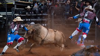 TOP 5 Montarias em Touros  Barretos International Rodeo  BARRETOS 2023 QUINTA [upl. by Podvin896]