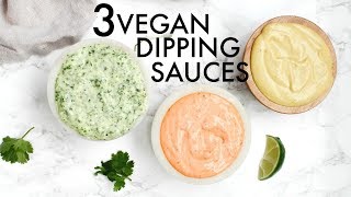 3 VEGAN DIPPING SAUCES  This Savory Vegan [upl. by Eltrym]