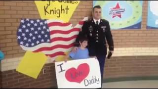 Brandon soldier surprises son with reunion at school [upl. by Wiltz914]