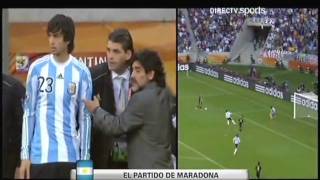 Cara de Maradona Argentina 0 vs Alemania 4 sudafrica 2010 [upl. by Brunk810]