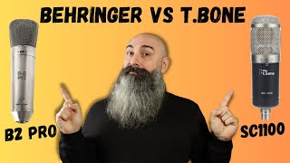 Behringer B2 PRO VS TBone SC1100 test audio e review [upl. by Teeter844]