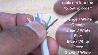 How to crimp an RJ45  Ethernet Cat5e  Cat 6e cable [upl. by Khajeh654]