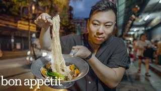 We Tried Bangkoks Legendary Crab Glass Noodles  Street Eats  Bon Appétit [upl. by Yung]