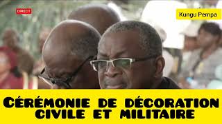 Cérémoniededécoration  différents secteurs primés des personnes civiles et militaires Gabon [upl. by Hadria]