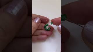 earrings making in 10 minutes beading tutorial DIY earrings shorts [upl. by Adam]