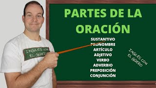 Las PARTES de la ORACIÓN en inglés [upl. by Ahcas]