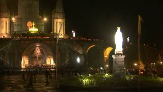 Procession Mariale aux flambeaux at the Sanctuaire de Lourdes  9 September 2024 [upl. by Yoko]