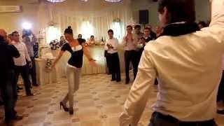 GEORGIANS dance great at Georgian wedding in Tbilisi Georgia [upl. by Aronal]