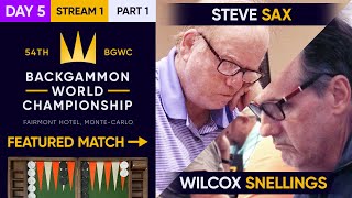 54th Backgammon World Championship  Day 5  Stream 1  Part 1  High Roller Final amp WC Main [upl. by Cherise]