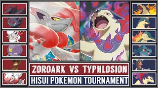 Semifinal HISUI ZOROARK vs HISUI TYPHLOSION  Hisui Pokémon Tournament Battle 5 [upl. by Ahsieka]