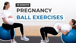 7 Pregnancy Ball Exercises to Prep for Labor All Trimesters [upl. by Jenette327]