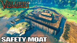 Am I Finally Safe With a Moat amp Wall  Valheim Gameplay  E22 [upl. by Akimat]