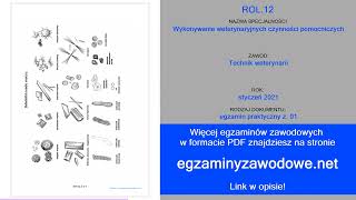 Egzamin zawodowy praktyczny z 01 ROL12 styczeń 2021 [upl. by Otrevogir114]