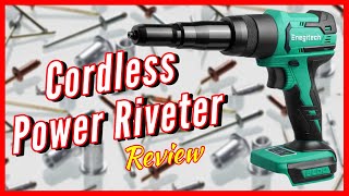 Cordless Riveter Power Rivet Gun from Enegitech Review [upl. by Aiouqes]