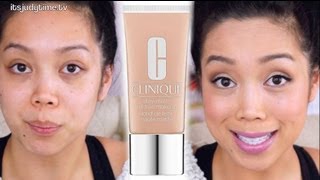 OILY SKIN Clinique Stay Matte Foundation first impression review  itsjudytime [upl. by Harrod]