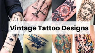 Old school tattoo designs  Vintage tattoo Designs  Classic tattoo designs  Lets style buddy [upl. by Malik]