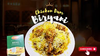 chicken Dum Biryani l Shan Biryani Masala Recipe [upl. by Huxley]