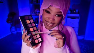 ASMR  Doing Your Makeup On A Rainy Day 🌧 Personal Attention ft Dossier Crackling Fire Sounds [upl. by Zaob]